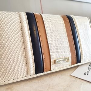 NWT ~ BRAHMIN Ady Lizard Embossed Wallet Daydream